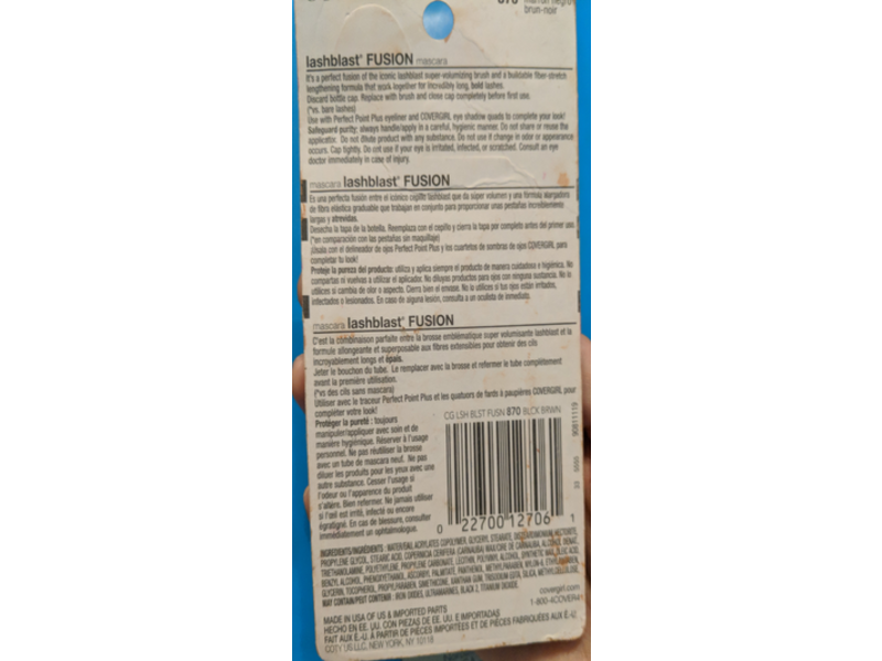 CoverGirl Lashblast Fusion Mascara, Black Brown 870, 0.44 fl oz / 13.1 mL