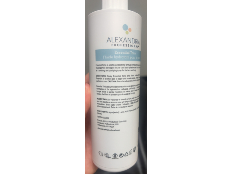 Alexandria Professional Essential Tonic Skin Mist, 12 fl oz/355 mL
