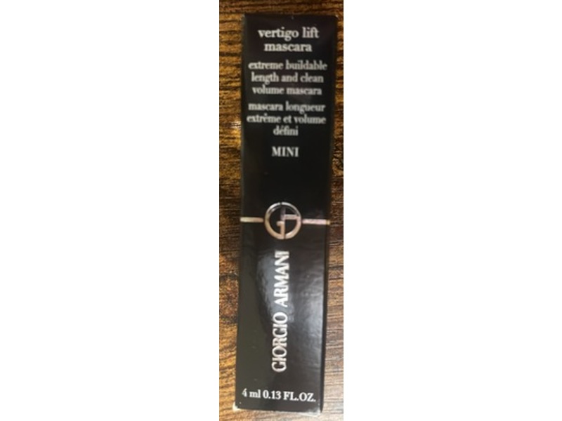 Giorgio Armani Vertigo Lift Mascara, No.01 Black, 0.13 fl oz/4 mL