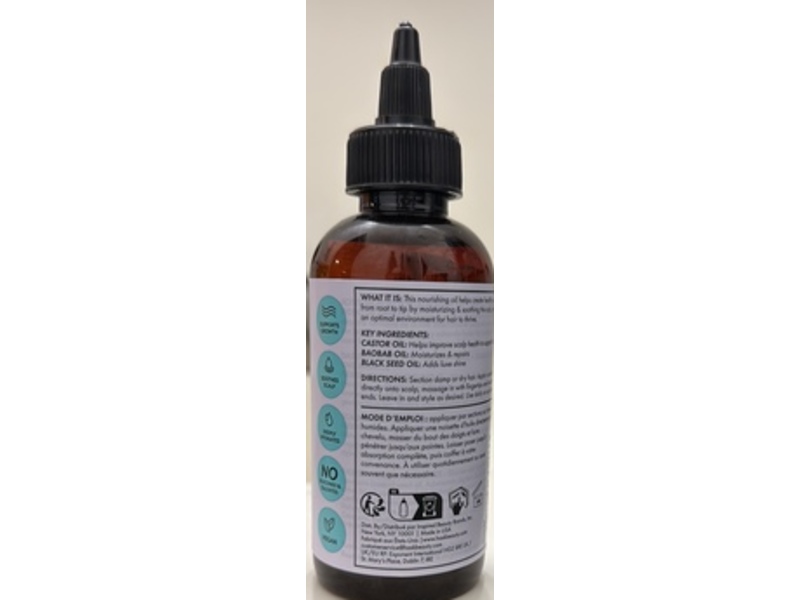 Hask Scalp Secret Strengthening Scalp & Hair Oil, Castor & Baobab+Black Seed Oils, 4 fl oz/120 mL