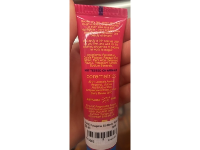 Pure Paw Paw Ointment, Strawberry, 25 g