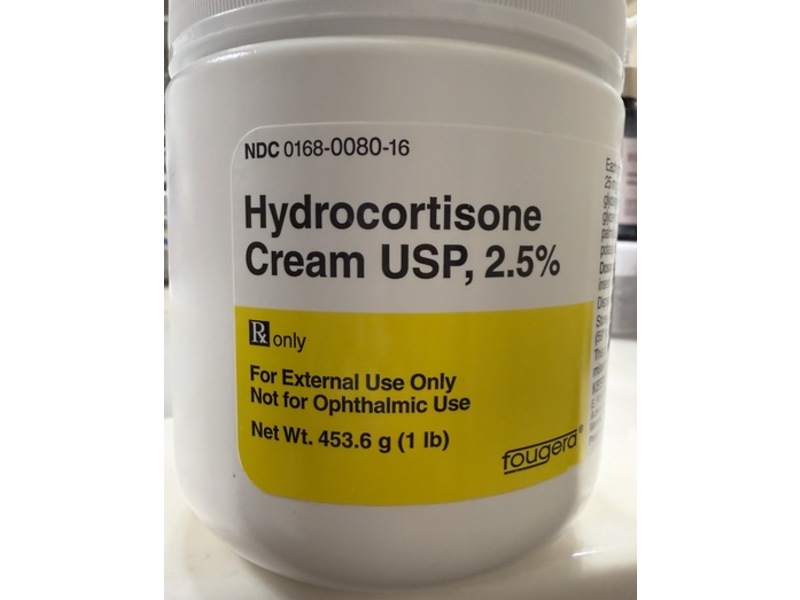 Hydrocortisone Cream 2.5%, 453.6 g, Fougera (Rx)