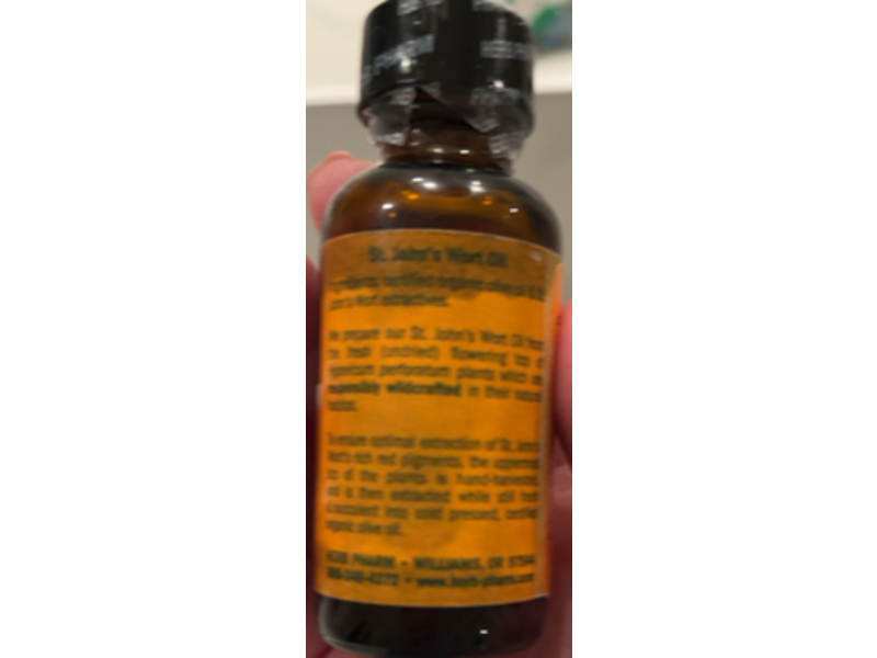 Herb Pharm St. John's Wort Topical Oil,1 fl oz/30 mL