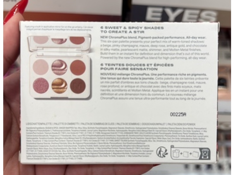 Morphe ChromaPlus 6-Pan Eyeshadow Palette, Outer Spice, 0.26 oz/7.5 g