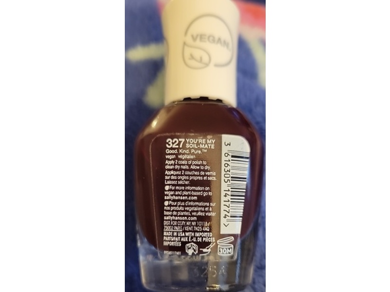 Sally Hansen Good Kind Pure Lasting Nail Polish, 327 You're my Soil-mate, 0.33 fl oz/10 mL