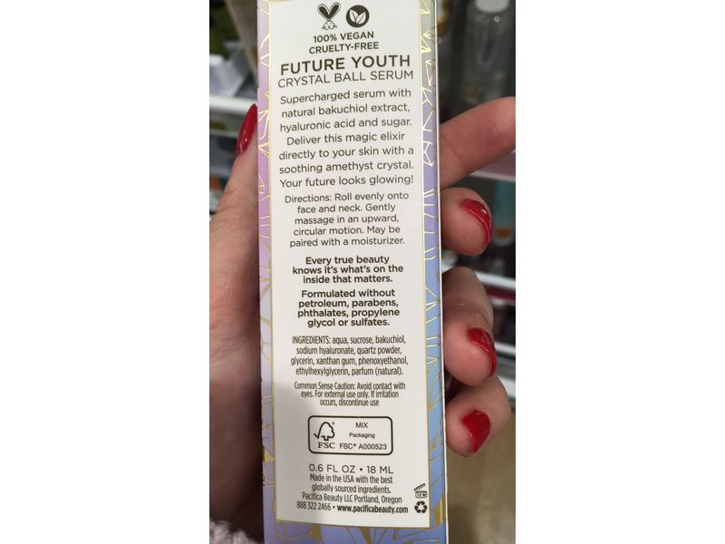Pacifica Future Youth Crystal Ball Serum, 0.6 fl oz/18 mL
