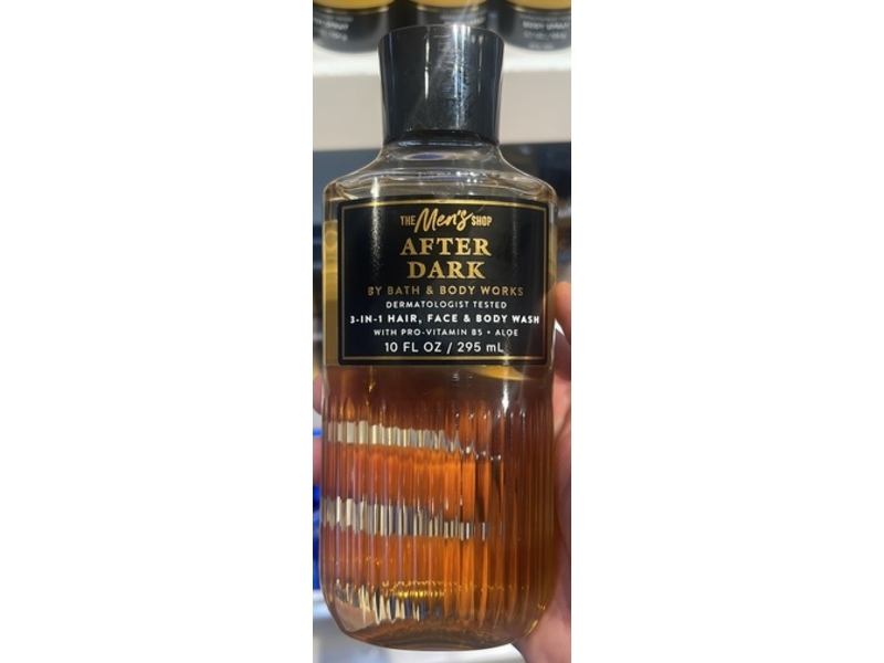 Bath & Body Works The Men's Shop After Dark 3-In-1 Hair, Face & Body Wash, 10 fl oz/295 mL