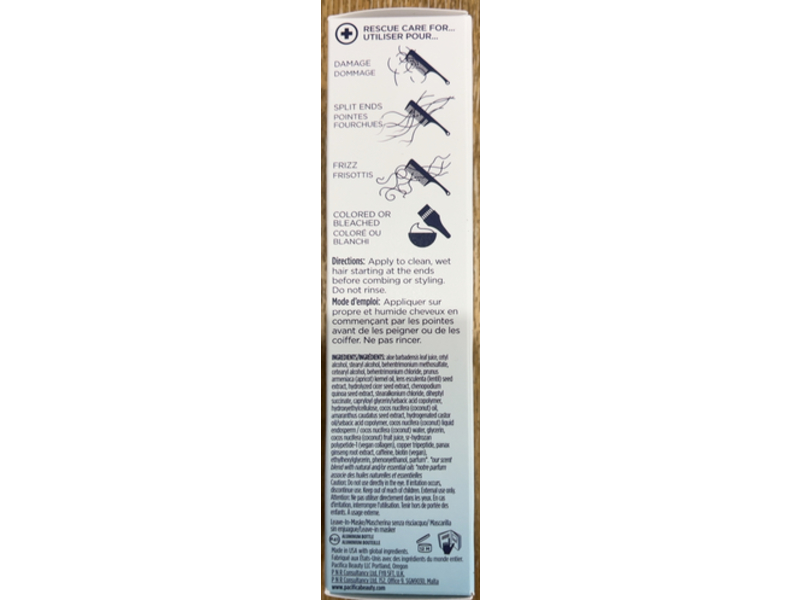 Pacifica Coco Bond Damage Care Leave-In Mask Treatment, 4 fl oz/118