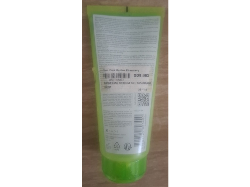 Bioderma Sebium Active Foaming Gel, 6.7 fl oz/200 mL