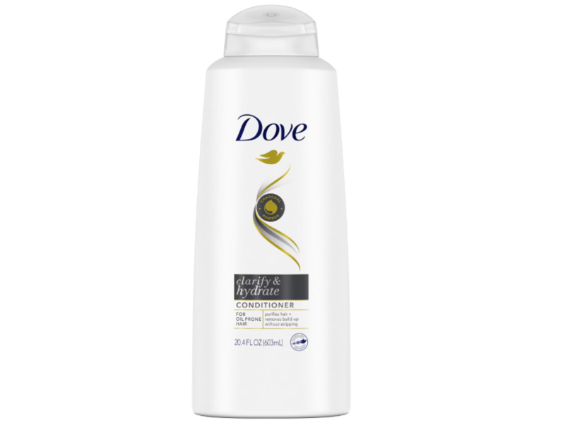 Dove Clarify & Hydrate Conditioner, Charcoal, 20.4 fl oz/603 mL