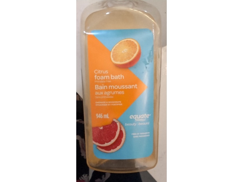 Equate Foam Bath, Citrus, 946 mL