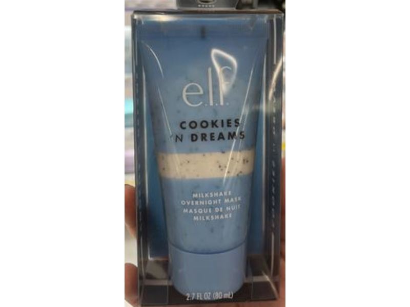 e.l.f. Cookies 'N Dreams Milkshake Overnight Mask, 2.7 fl oz/80 mL