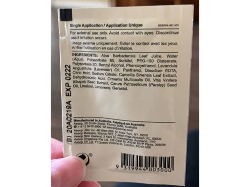 Aesop Anti-Oxidant Serum, Parsley Seed, 0.05 fl oz/15 mL