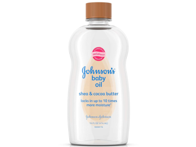 Johnson's Baby Oil, Shea & Cocoa Butter, 14 fl oz/414 mL