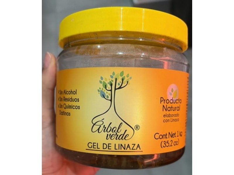 Arbol Verde Flaxseed Hair Gel, 35.2 oz/1 kg