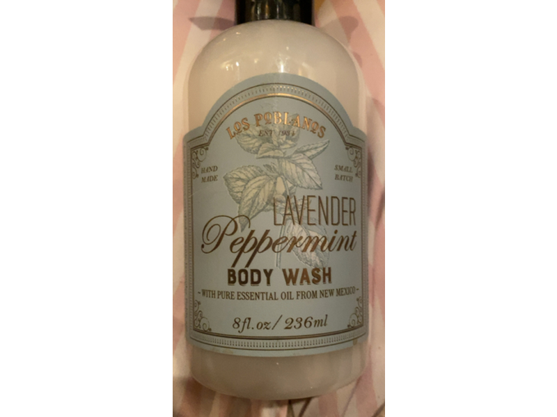 Los Poblanos Body Wash, Lavender + Peppermint, 8 fl oz/236 mL
