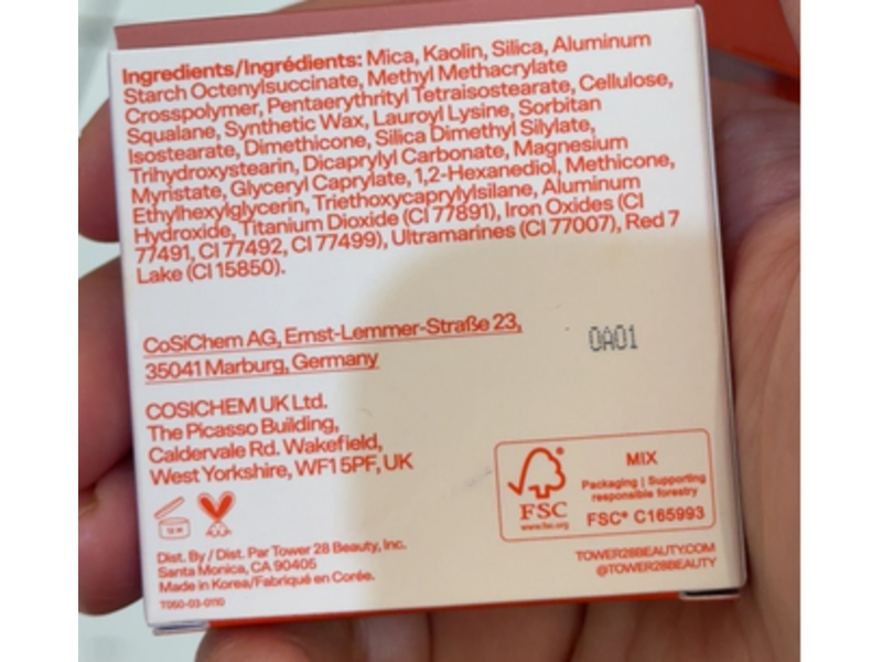 Tower 28 GetSet Blur + Set Matte Powder Blush, Samo Spritzer, 0.141 oz/4 g