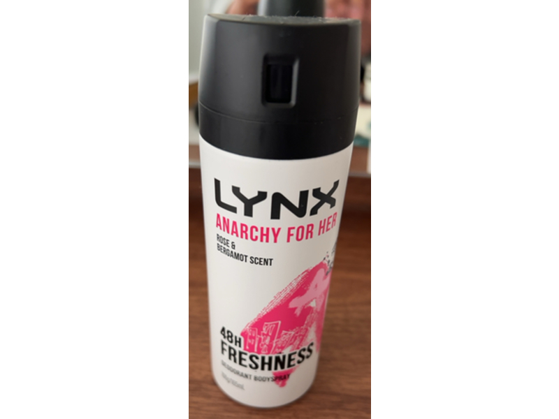 Lynx Body Spray Anarchy Deodorant, 165 mL