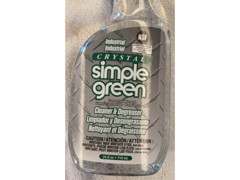 Simple Green Industrial Crystal Cleaner & Degreaser, 24 fl oz/70 mL