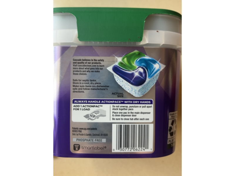 Cascade Platinum Plus ActionPacs, Mountain Scent, 15.3 oz/434 g, 28 Pacs