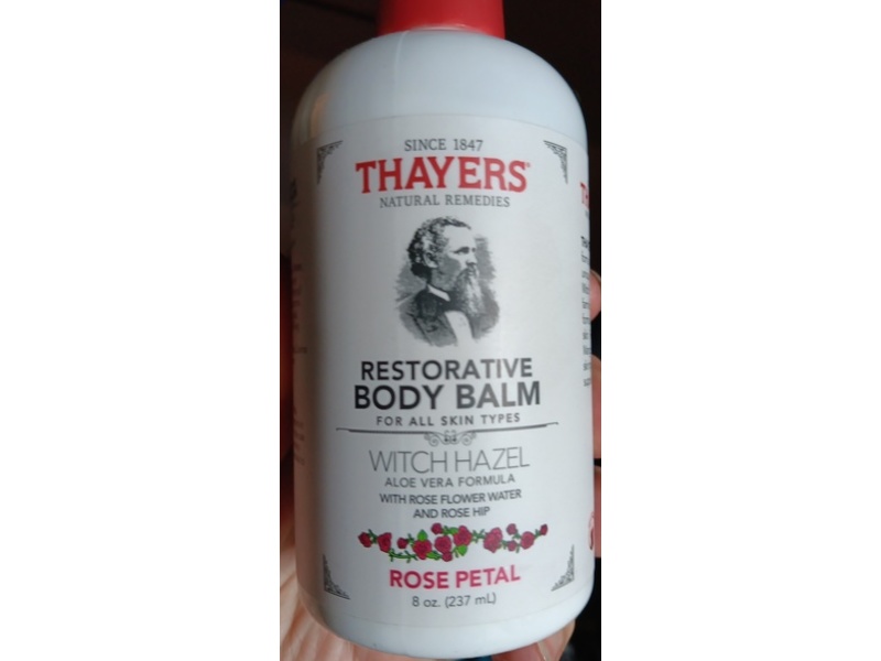 Thayers Witch Hazel Restorative Body Balm, Rose Petal, 8 oz/237 mL
