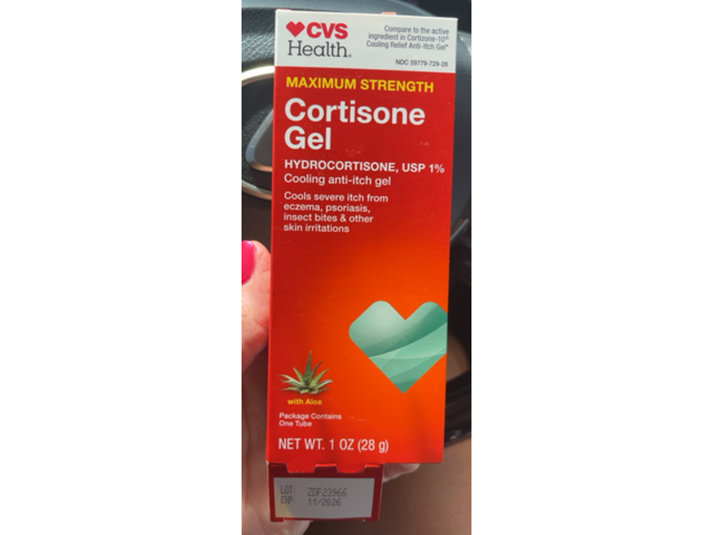 CVS Health Cortisone Cooling Ant-Itch Gel, Aloe, 1 oz/28 g