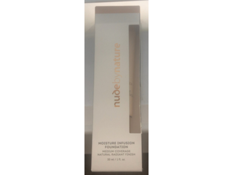 Nude By Nature Moisture Infusion Foundation, W8 Classic Tan, 1 fl oz/30 mL