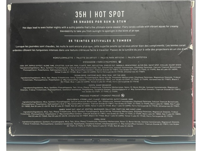 Morphe 35H Hot Spot Artistry Eyeshadow Pallete,