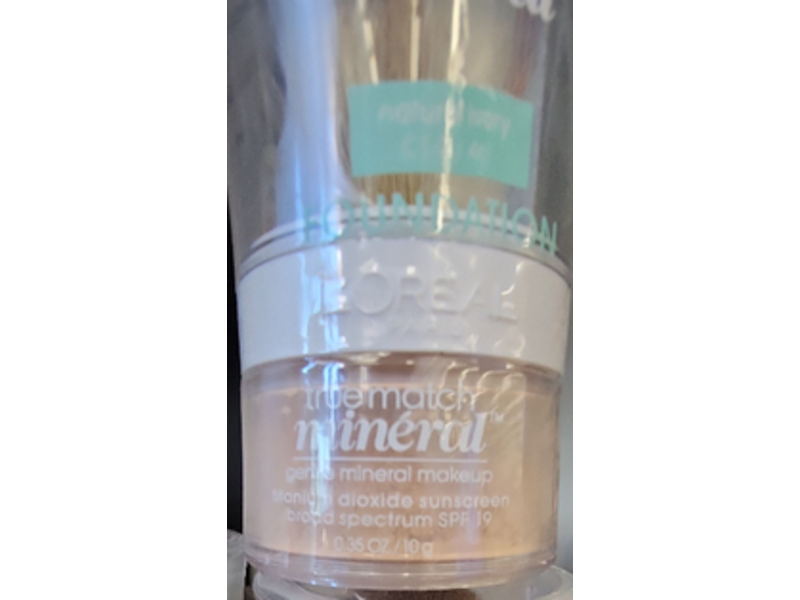 L'Oreal Paris True Match Naturale Mineral Foundation, Natural Ivory, 0.35 oz/10 g