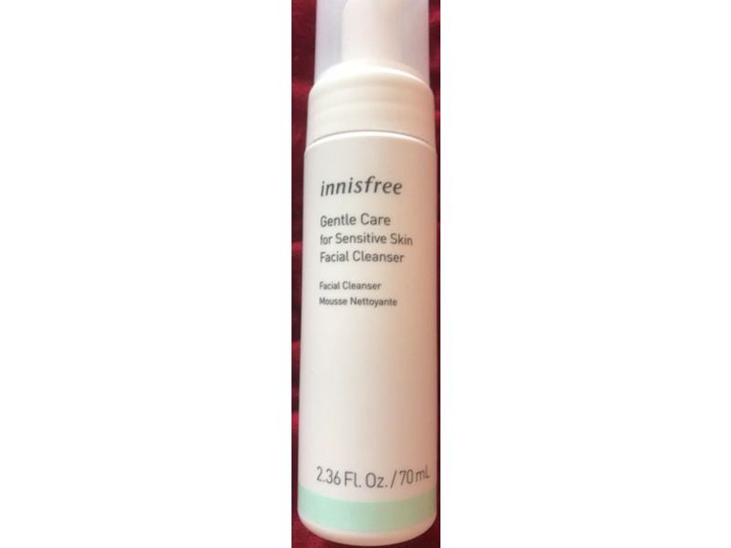 Innisfree Gentle Care Facial Cleanser, Mousse Nettoyante, 2.36 fl oz/70 mL