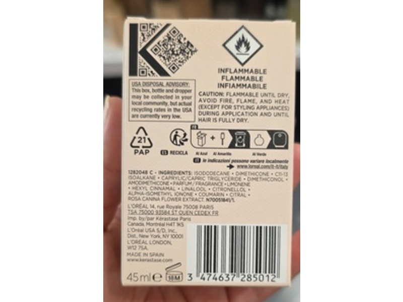 Kerastase Paris Gloss Absolu Glaze Drops Oil, 1.52 fl oz/45 mL