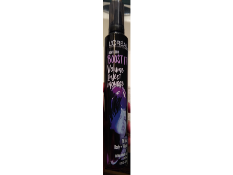L'Oreal Paris Advanced Hairstyle Body+Volume Hair Styling Mousse, Boost It, 8.3 oz/235 g