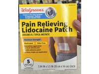 Walgreens Pain Relieving Lidocaine Patch, 5 Count - thumbnail 2