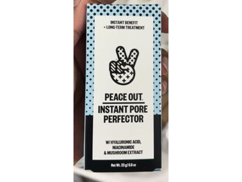Peace Out Instant Pore Perfector, Hyaluronic Acid, Niacinamide, 0.8 oz/23 g