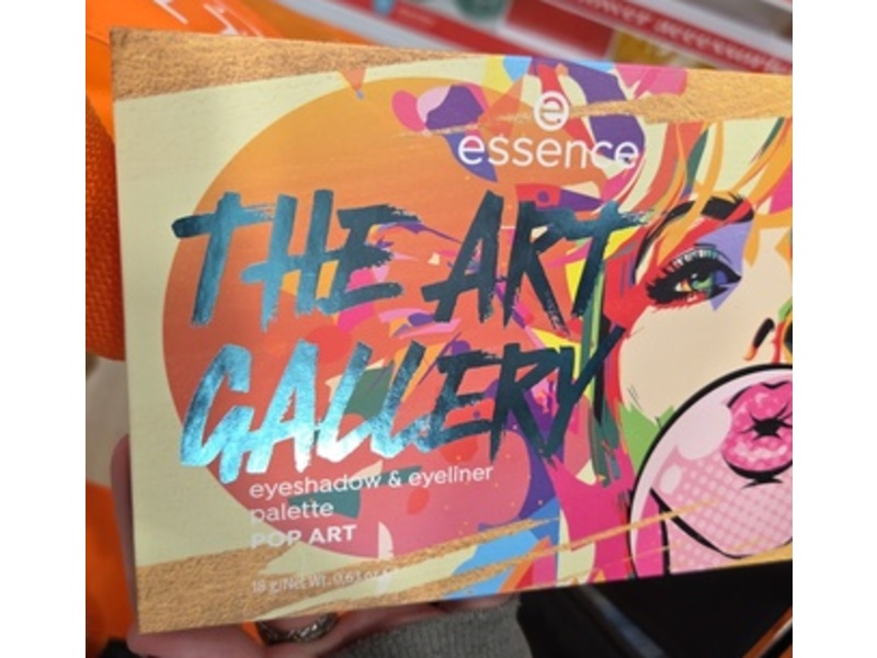 Essence The Art Gallery Eye Shadow & Eyeliner Palette, Pop Art, 0.63 oz/18 g