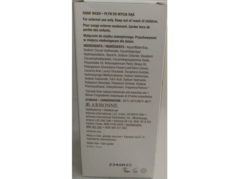 Arbonne Shea Butter Hand Wash