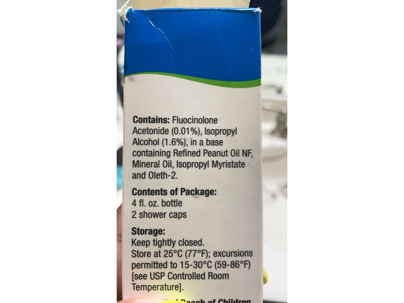 Fluocinolone Acetonide Topical Oil (Scalp Oil) 0.01%, 4 fl oz, Perrigo (RX)