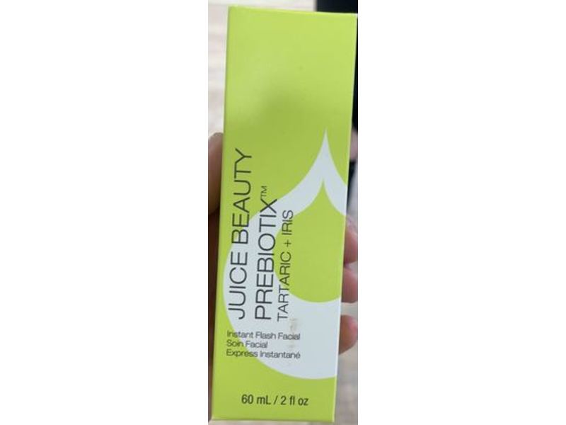 Juice Beauty Prebiotix Instant Flash Facial, Tartaric + Iris, 2 fl oz/60 mL