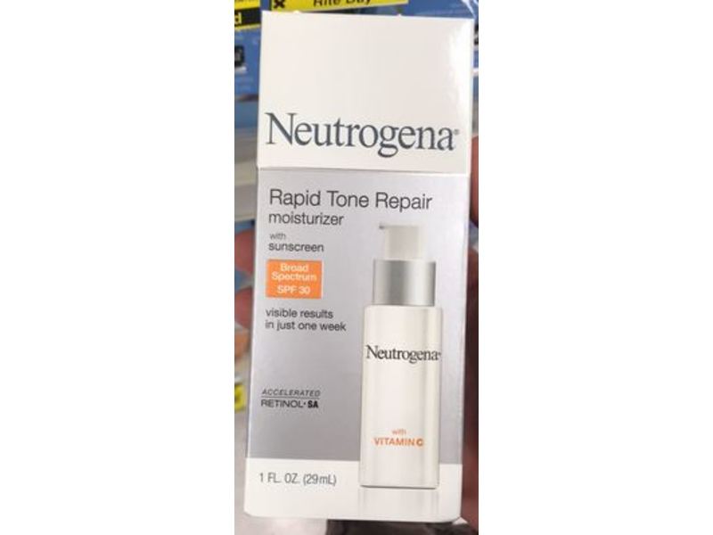 Neutrogena Rapid Tone Repair Moisturizer, SPF 30, Vitamin C, 1 fl oz / 29 mL
