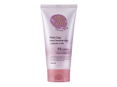 Kwailnara Cleansing Story Natural Deep Cleansing Foam, Pink Clay, 5.29 oz/150 g