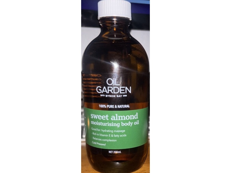 Oil Garden By Byron Bay Moisturising Body Oil, Sweet Almond, 200 mL