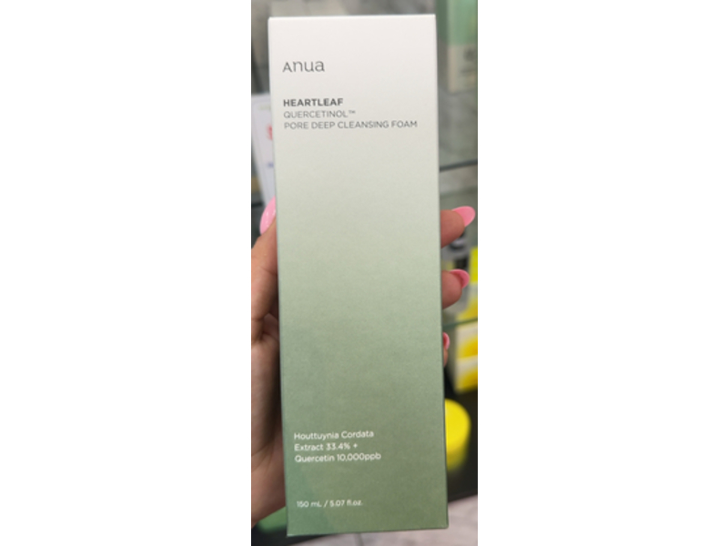 Anua Heartleaf Quercetinol Pore Deep Cleansing Foam, 5.07 fl oz/150 mL