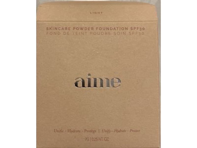Aime Powder Foundation, Light, SPF 30, 0.25 oz/7 g