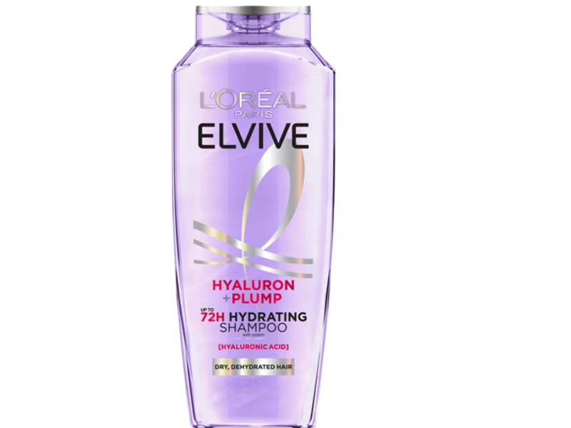 L'Oreal Paris Elvive Hyaluron+Plump Hydrating Shampoo, Hyaluronic Acid, 400 mL