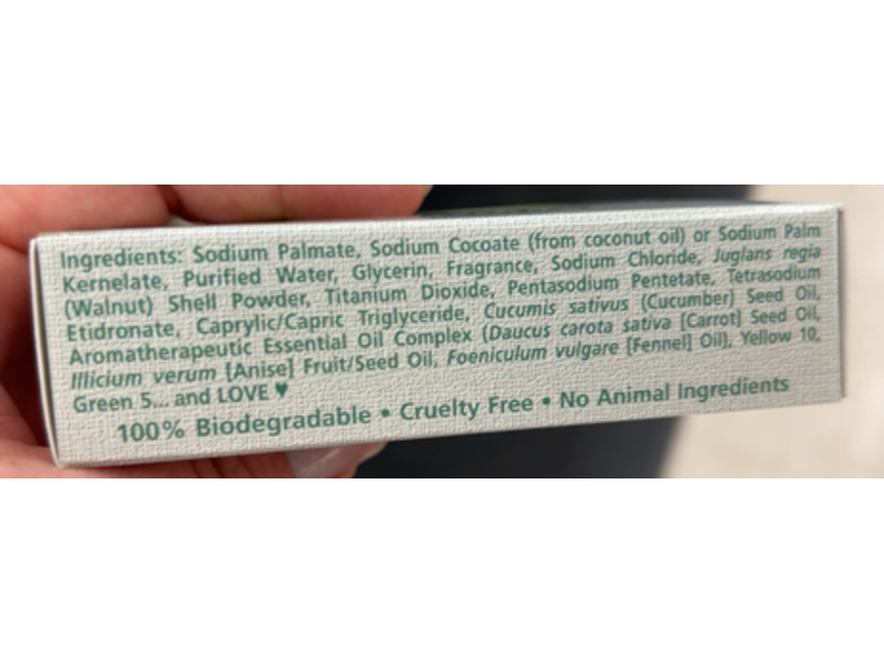 NaturesPlus Cucumber Moisturizing Cleansing Bar, 3.5 fl oz/100 g