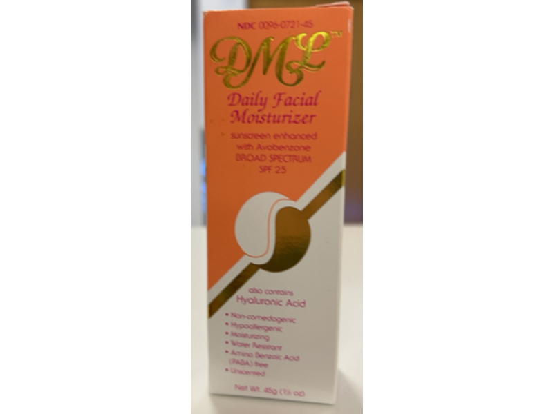 Dml Facial Moisturizer, SPF 25, 1.5 oz/45 g