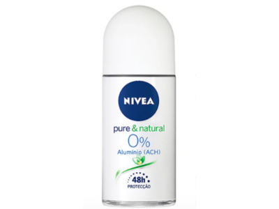 Nivea Pure & Natural Deodorant, 50 mL