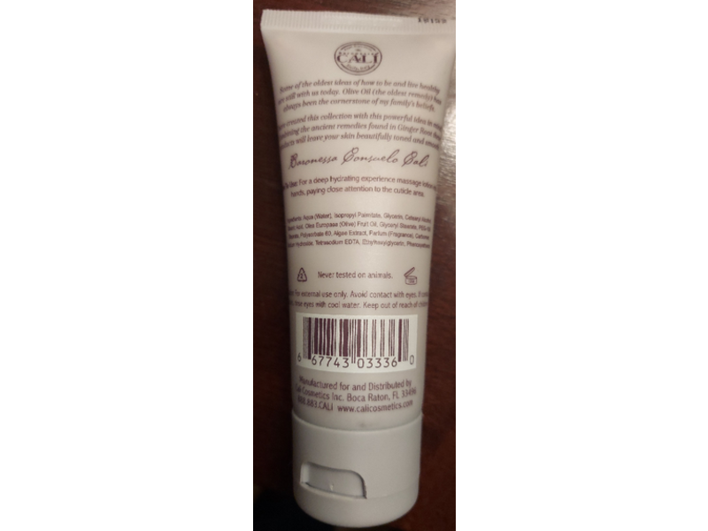 Oliva Farmacia Hand Cream, 2.4 fl oz/74 mL