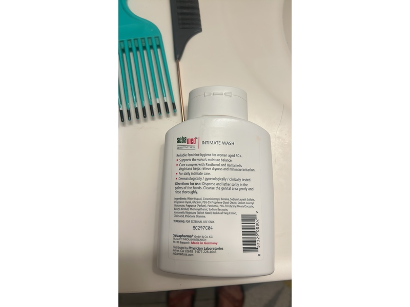 Sebamed Sensitive Skin Intimate Wash, 6.8 fl oz/200 mL