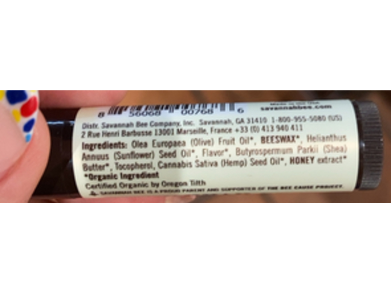 Savannah Bee Company Lip Balm, Honey Almond